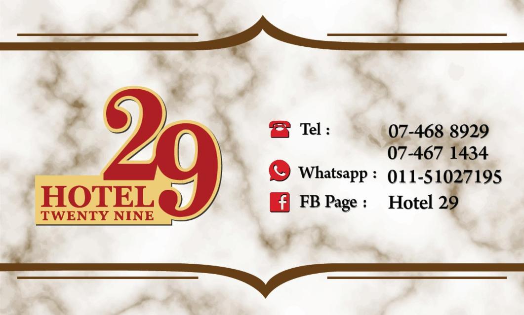 Twenty Nine Hotel Yong Peng Luaran gambar